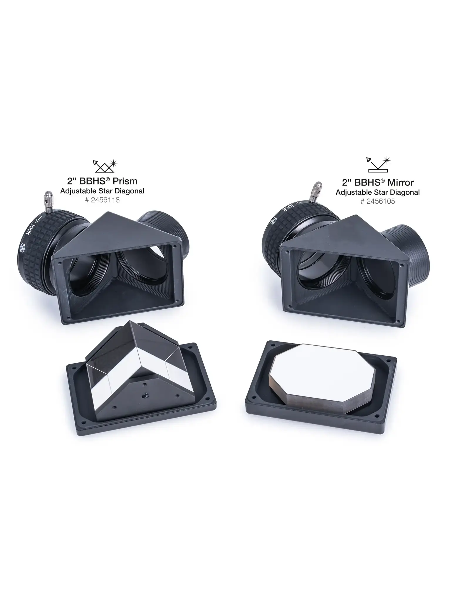 Baader Planetarium Baader 2" BBHS ® Prism Star Diagonal Prism with 2" ClickLock Clamp and adjustment function