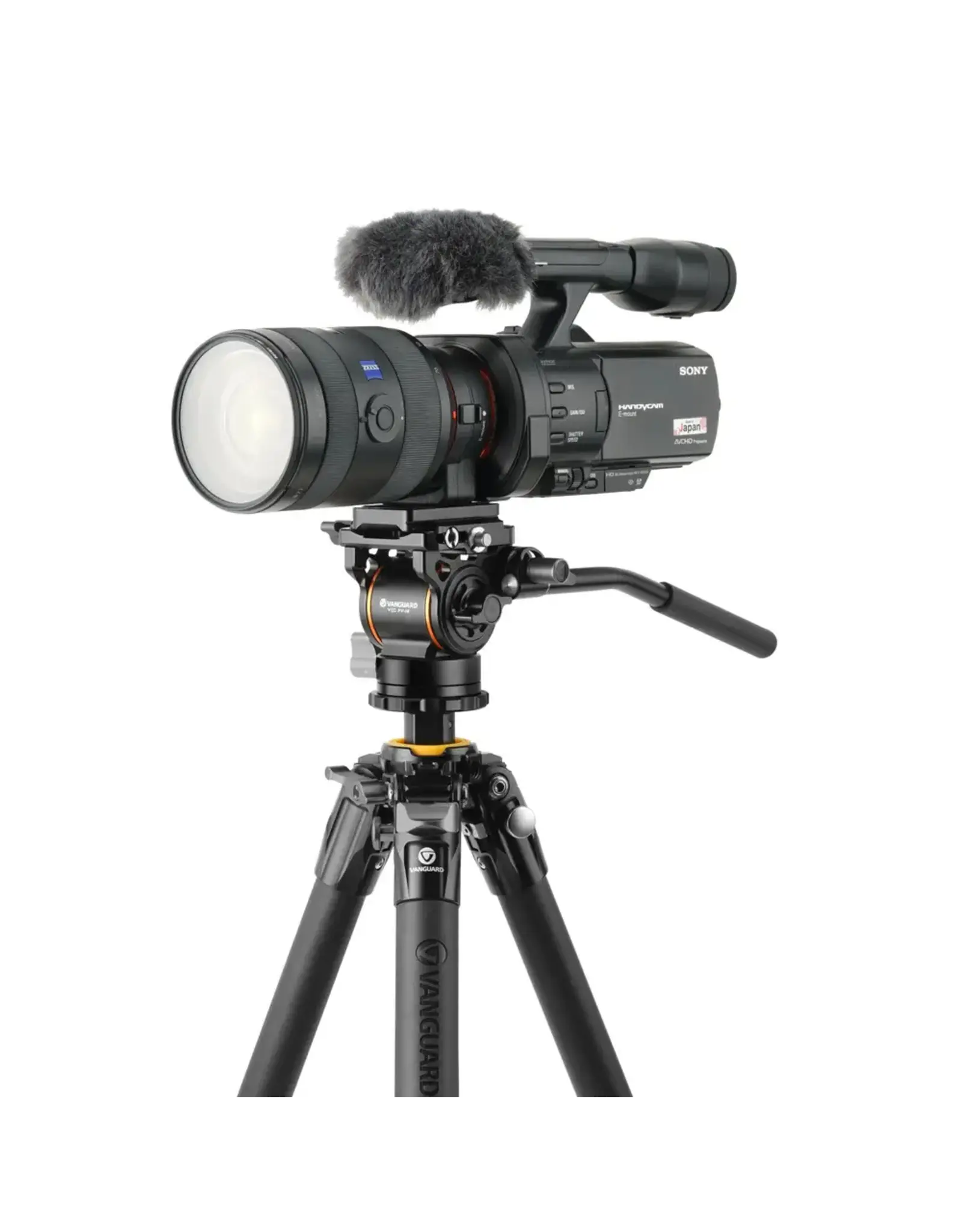 Vanguard Aluminum Video Tripod with VEO PV-14 Video Head with Counter Balance, QS-71P