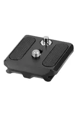 Vanguard Vanguard QS-55P Quick Shoe: Arca-Compatible Quick-Release Plate with Safety Pin