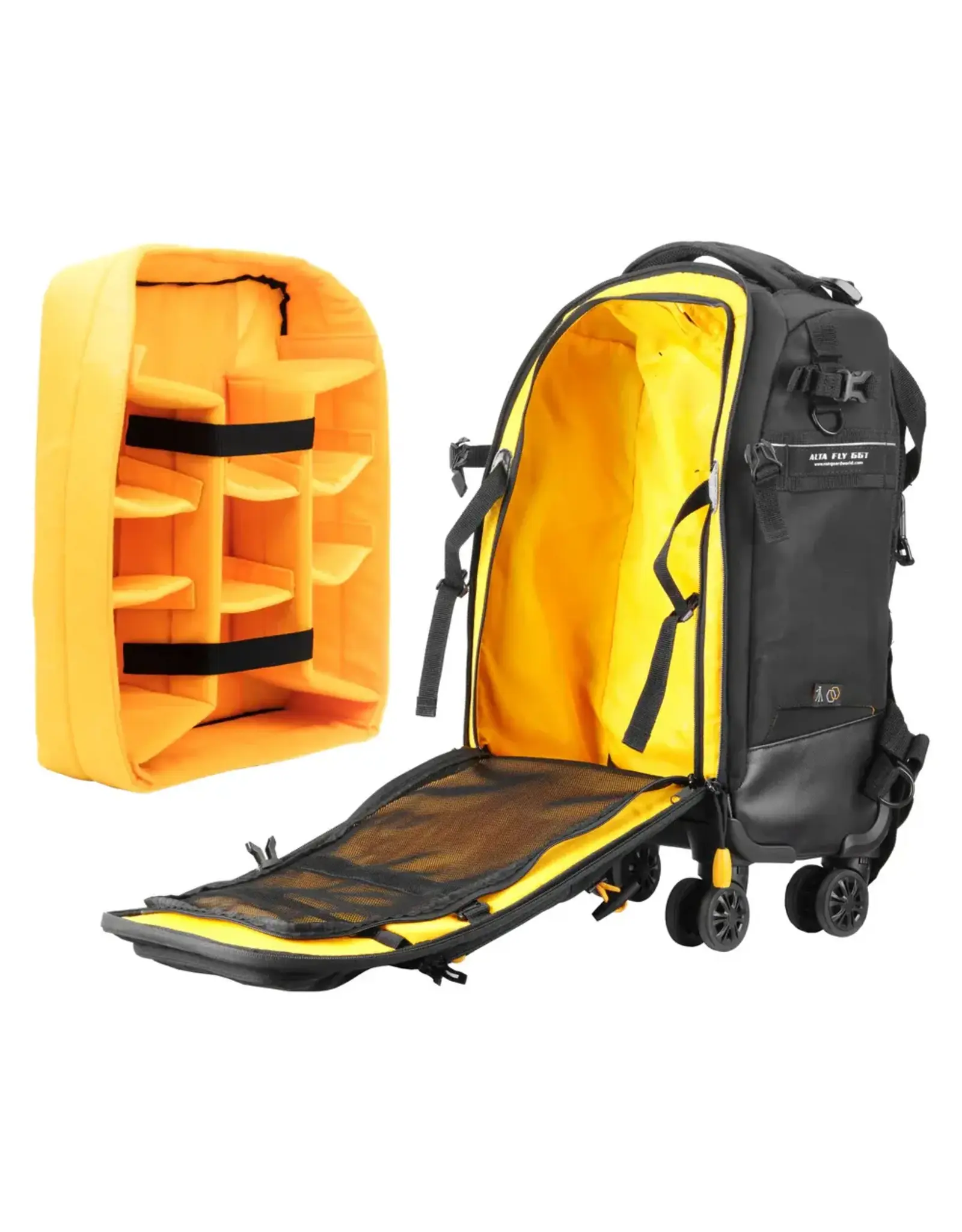 Vanguard Vanguard Alta Fly 55T G2 Rolling Camera Case – Airline Carry-On, Laptop Compartment, Convertible Backpack