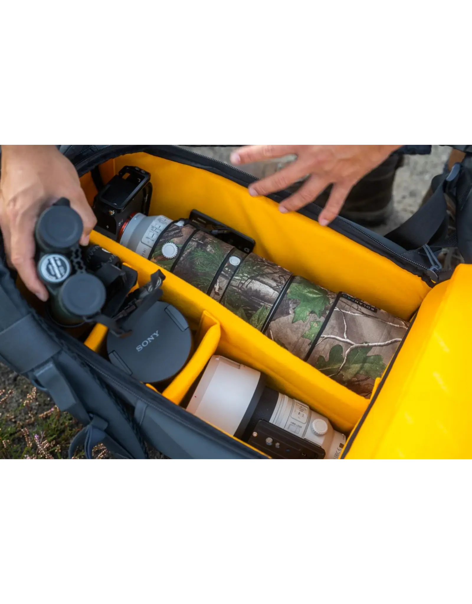 Vanguard Vanguard ALTA SKY 62 Premium Camera Backpack – Large Lens Capacity (Up to 600mm Attached), 16" Laptop Storage, Full Tripod Carry System