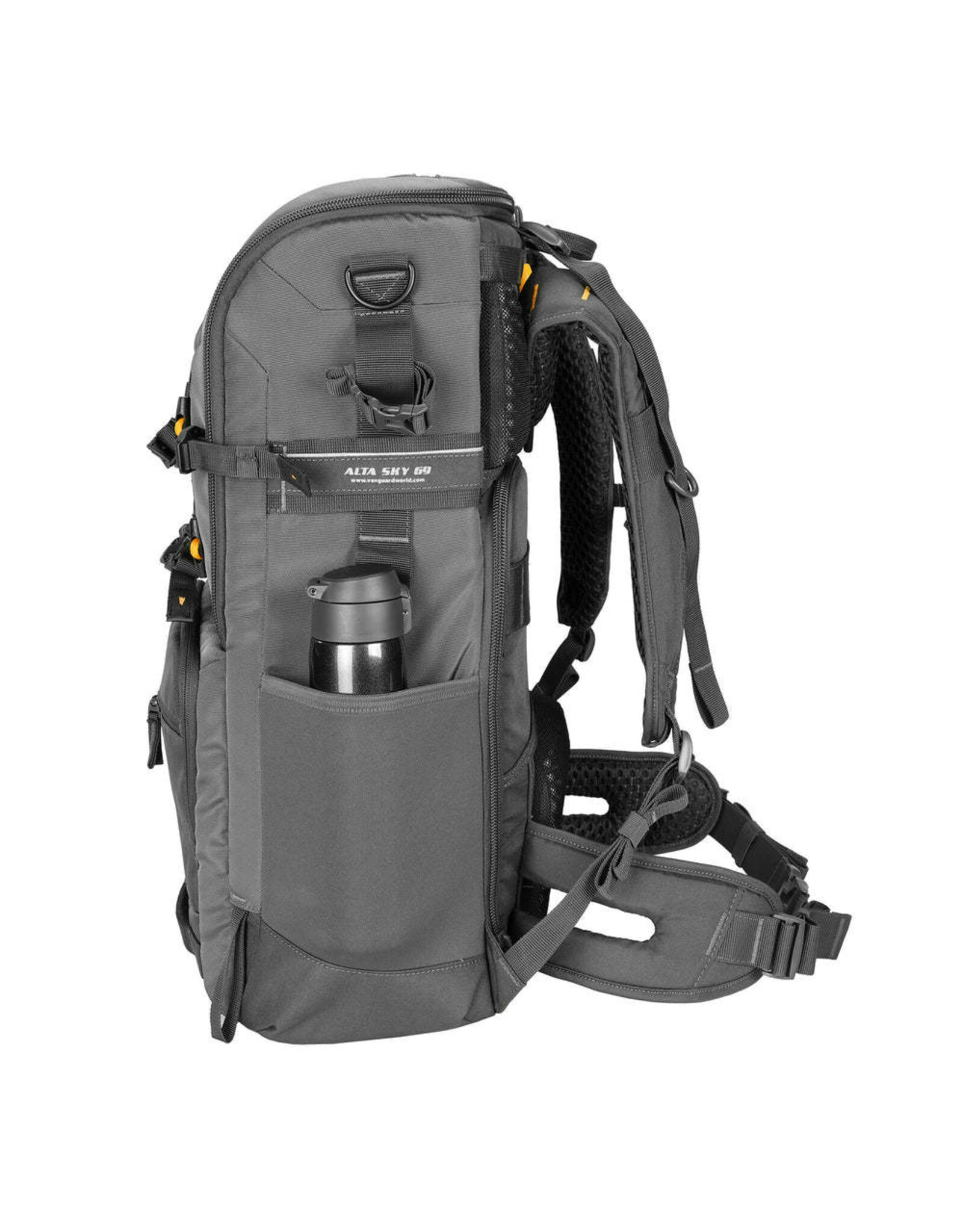 Vanguard Vanguard ALTA SKY 69 Professional Super-Telephoto Camera Backpack – Fits Up to 1200mm Attached, 17" Laptop & 13" Tablet Storage, 49L Capacity