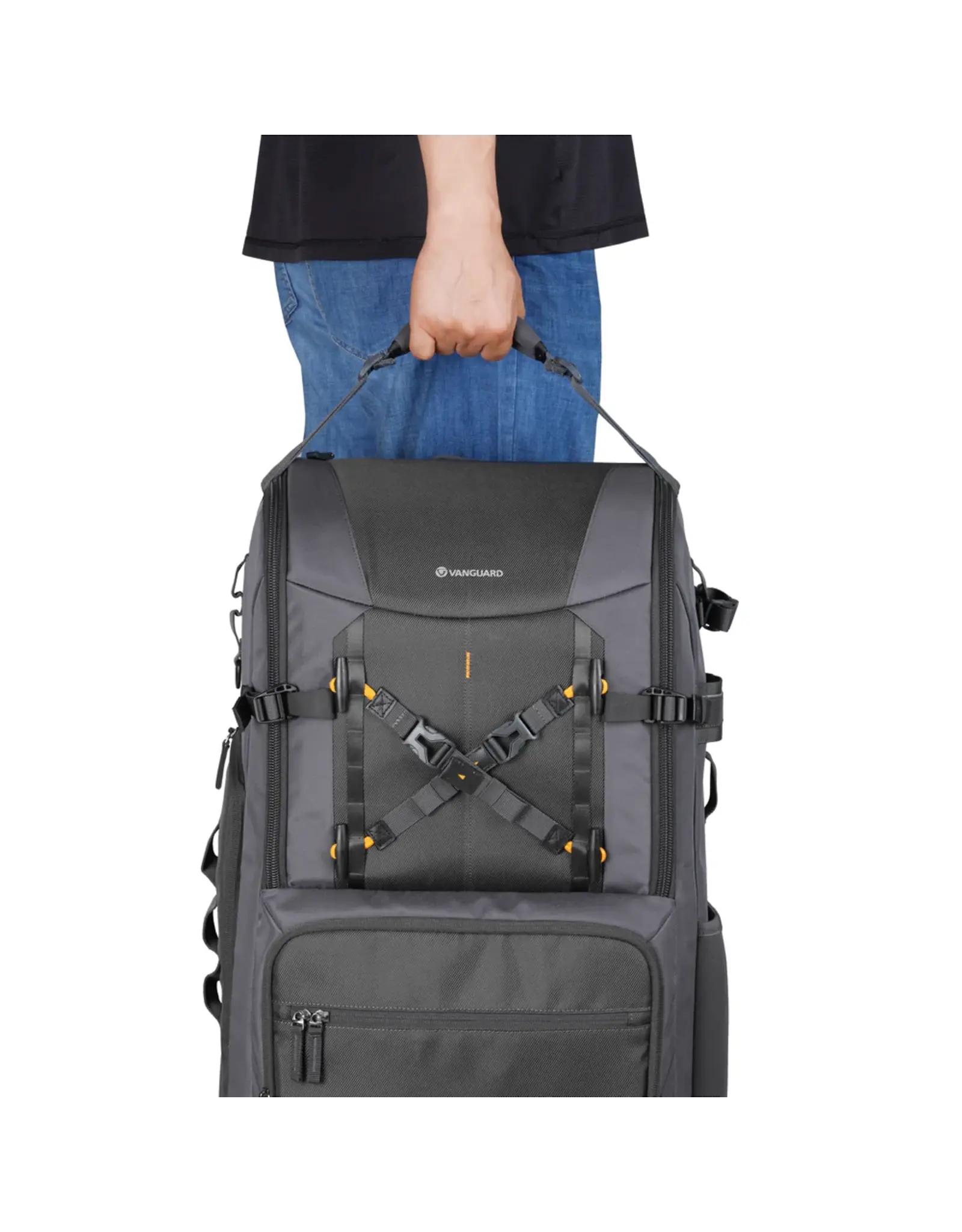 Vanguard Vanguard ALTA SKY 69 Professional Super-Telephoto Camera Backpack – Fits Up to 1200mm Attached, 17" Laptop & 13" Tablet Storage, 49L Capacity