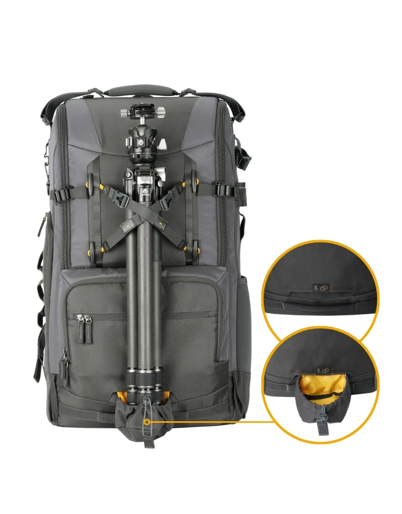 Vanguard Vanguard ALTA SKY 69 Professional Super-Telephoto Camera Backpack – Fits Up to 1200mm Attached, 17" Laptop & 13" Tablet Storage, 49L Capacity