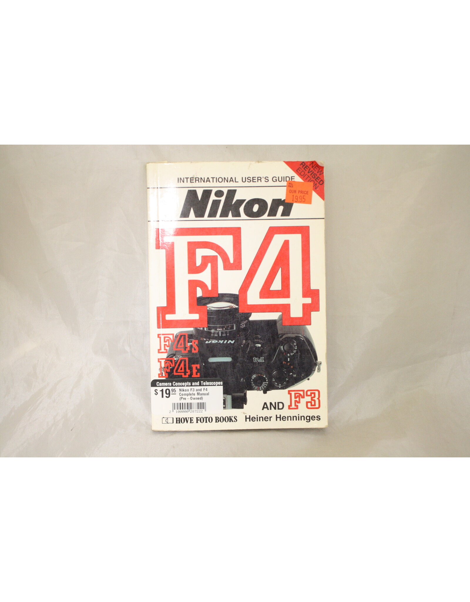 Nikon Nikon F3 and F4 Complete Manual (Pre-Owned)