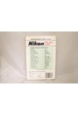 Nikon Nikon F3 and F4 Complete Manual (Pre-Owned)