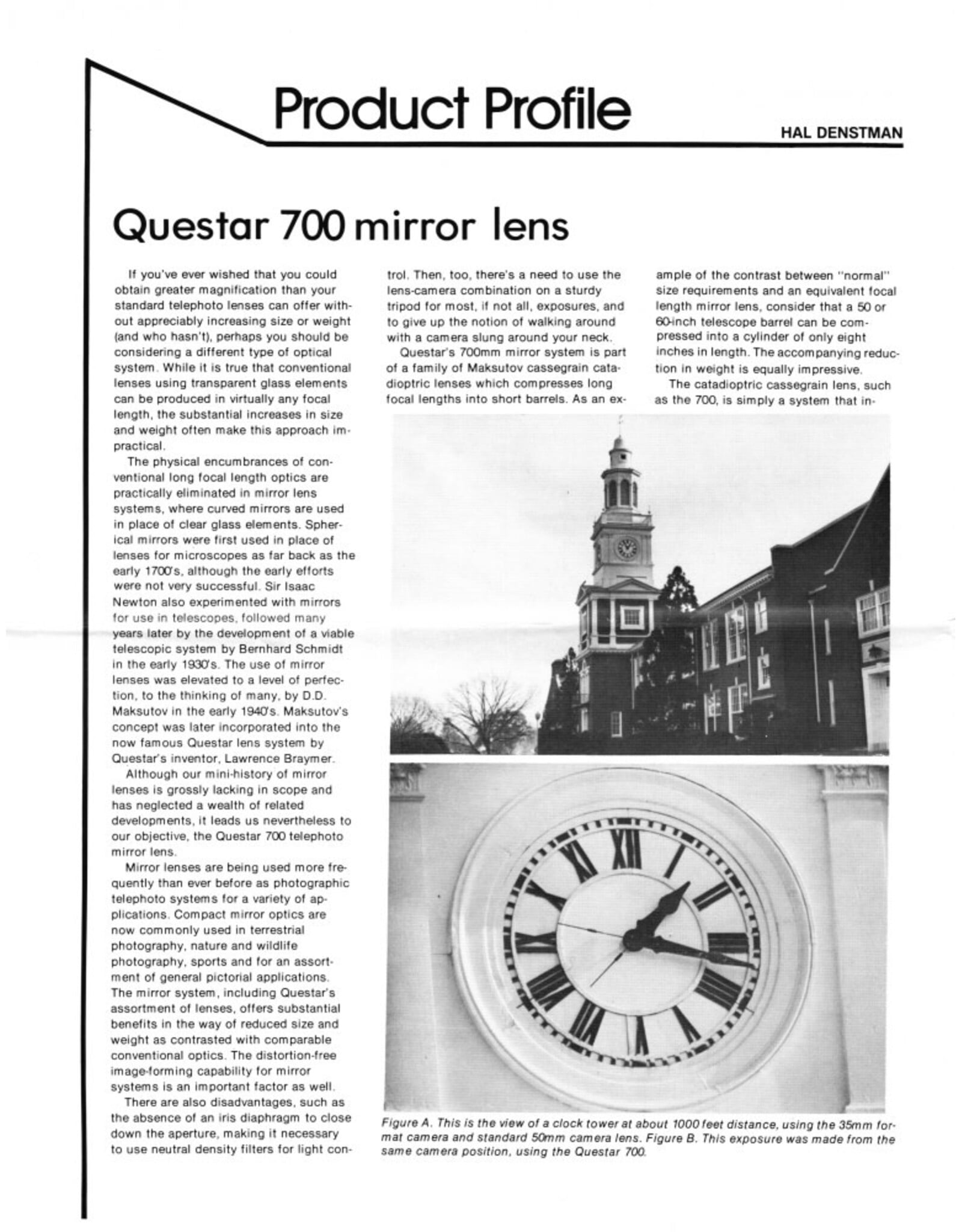 Questar Questar 700 f/8 telephoto mirror (Pre-owned)