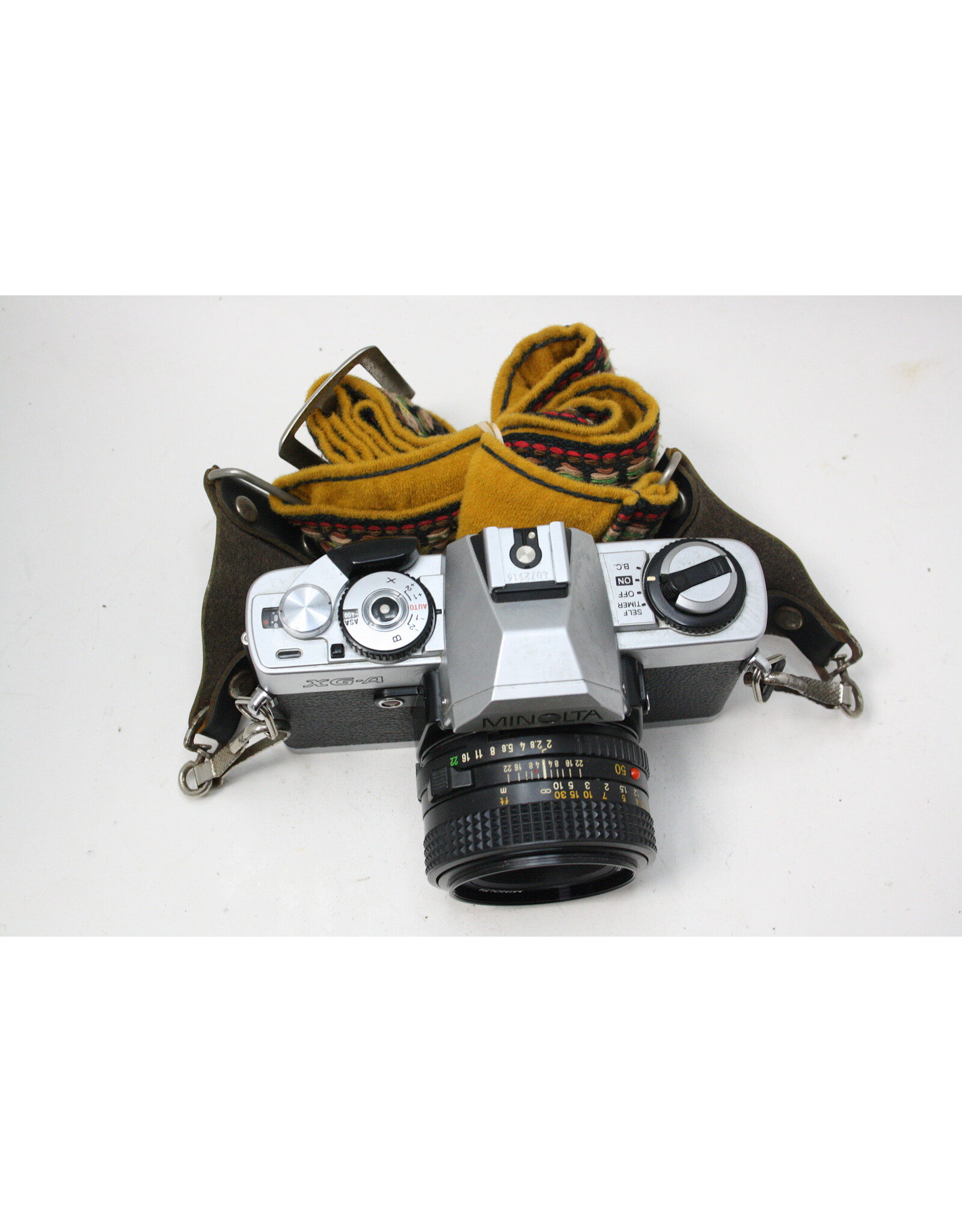 Konica Minolta Minolta XG-A 35mm Film SLR with Minolta Rokkor MD 50mm f2 Lens (Pre-owned)