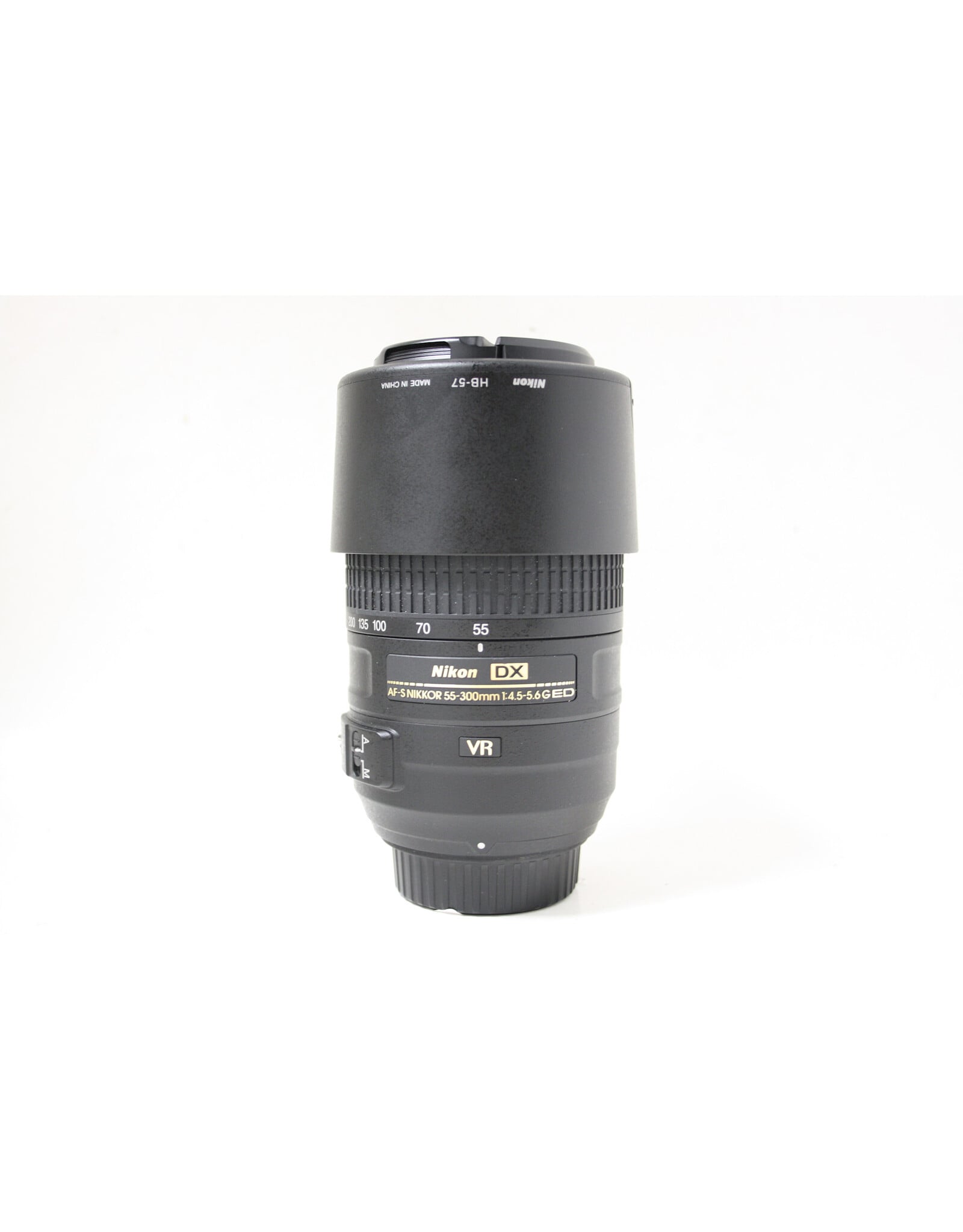 Nikon Nikon AF-S Nikkor 55-300mm f4.5-5.6 G ED Lens with Hood and Pouch (Pre-owned)