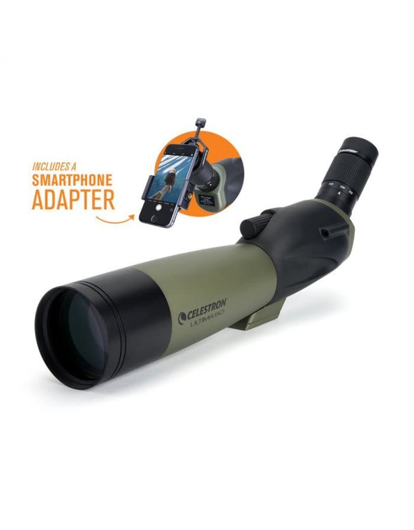 Celestron Celestron Ultima 80 - 45 degree with Smartphone Adapter