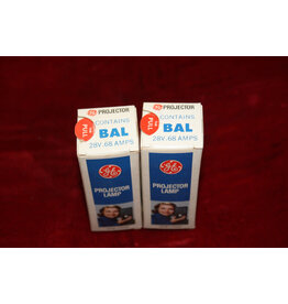 GE BAL Projector Projection Halogen Lamp Bulb .68A 28V  Pack of 2