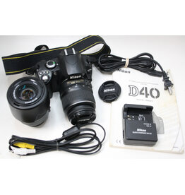Nikon Nikon D40 Digital Camera with 18-55mm f/3.5-5.6 and 55-200mm f/4-5.6 (Pre-Owned)
