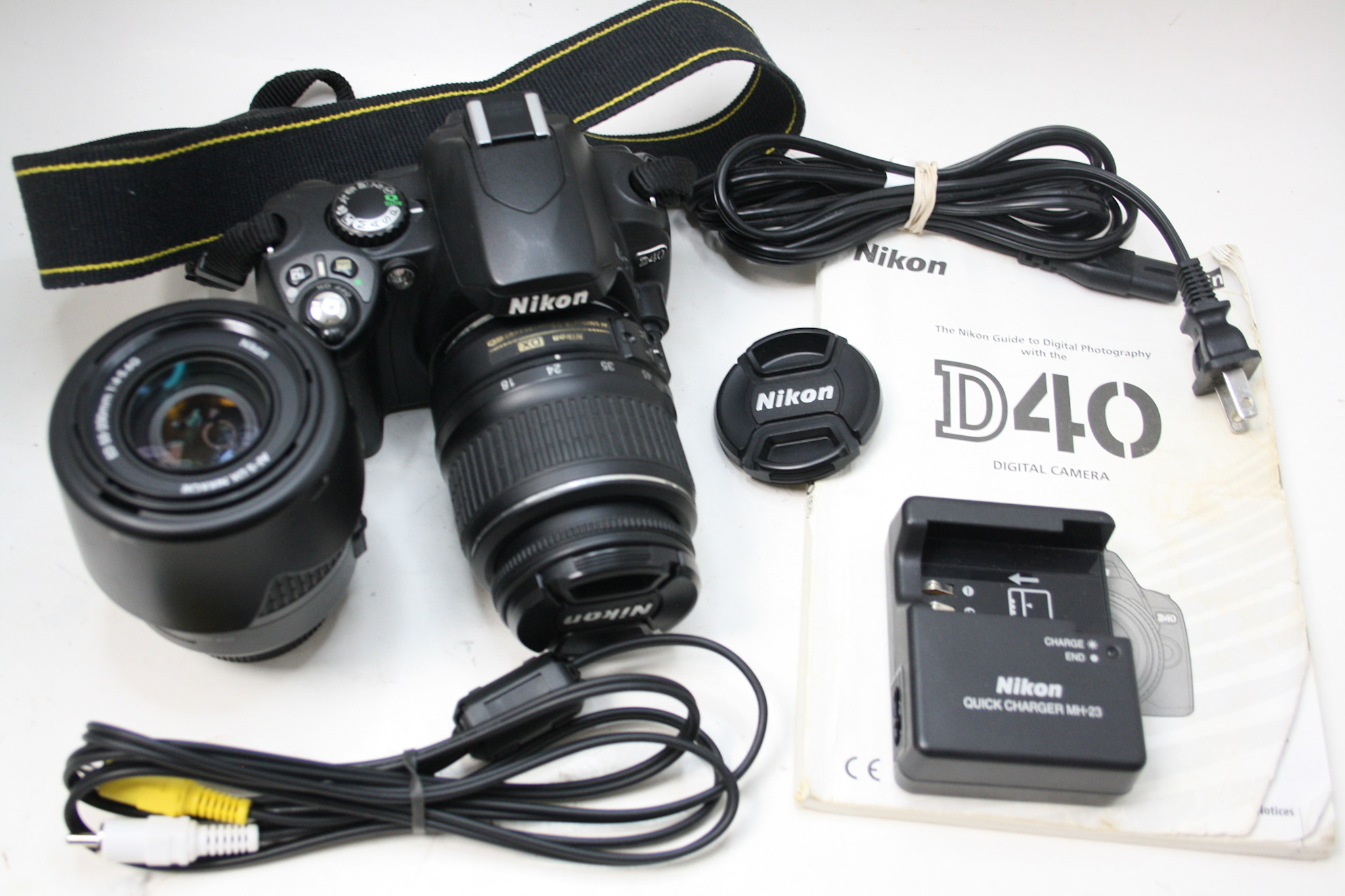 Nikon D40 Digital Camera with 18-55mm f/3.5-5.6 and 55-200mm f/4