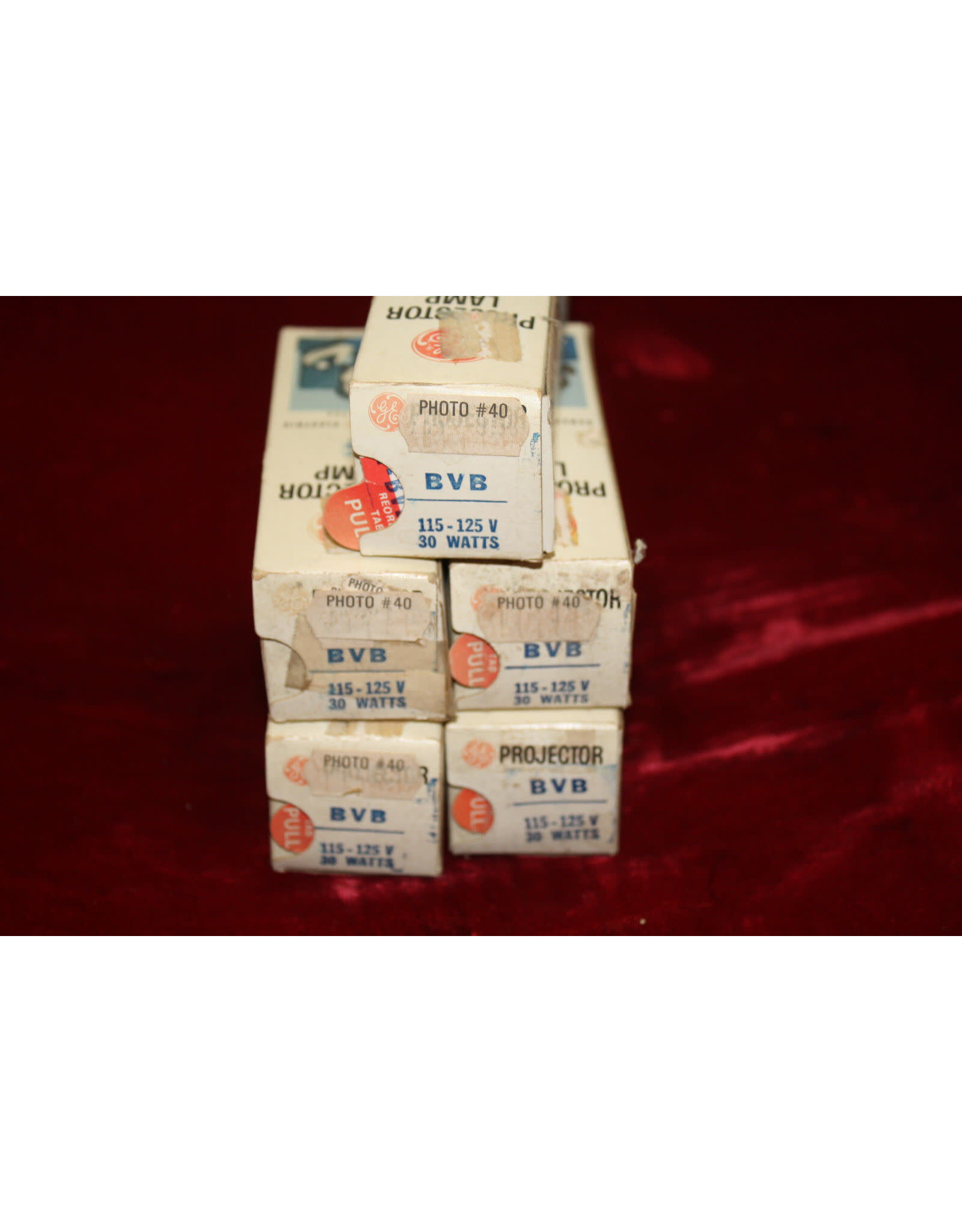 GE BVB Projector Projection Lamp Bulb 30W 120V Pack of 5
