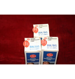 GE BVK / BVS 6.5 amp 5 volt AV Audio Visual Photo Projector Bulb Pack of 3