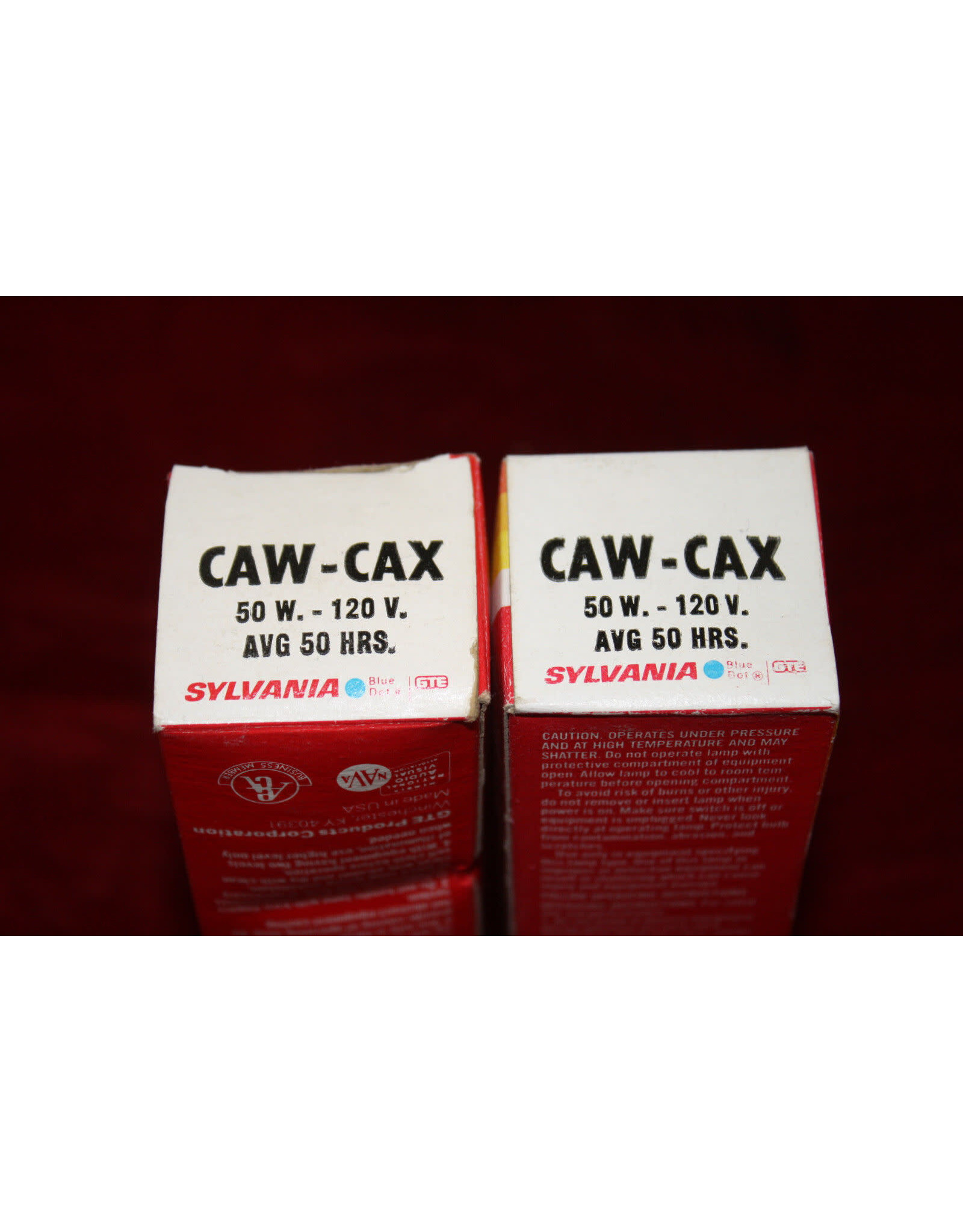 Sylvania CAW/CAX Projector Projection Lamp Bulb 120V 50W Pack of 2