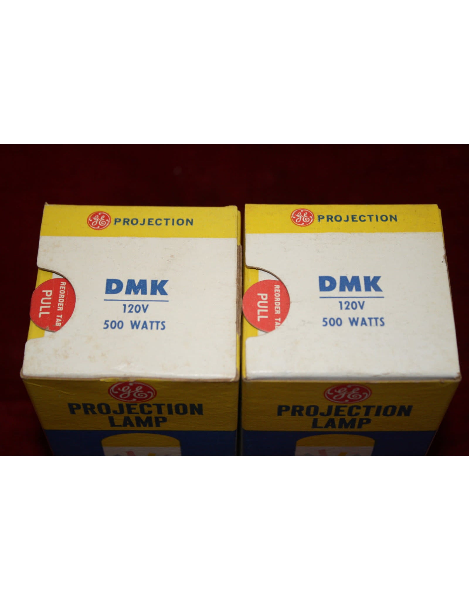 GE DMK 120V 500W Projection Projector Light Bulb pack of 2