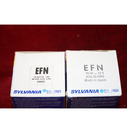 Sylvania EFN Projector Projection Lamp Bulb 75W 12V pack of 2