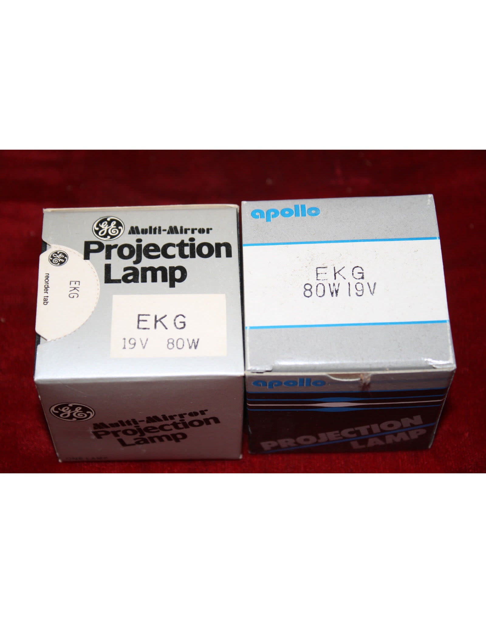 GE EKG Projector Projection Lamp Bulb 19V 80W pack of 2
