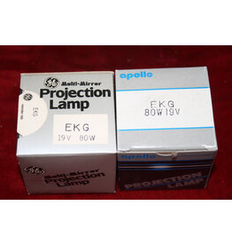 GE EKG Projector Projection Lamp Bulb 19V 80W pack of 2