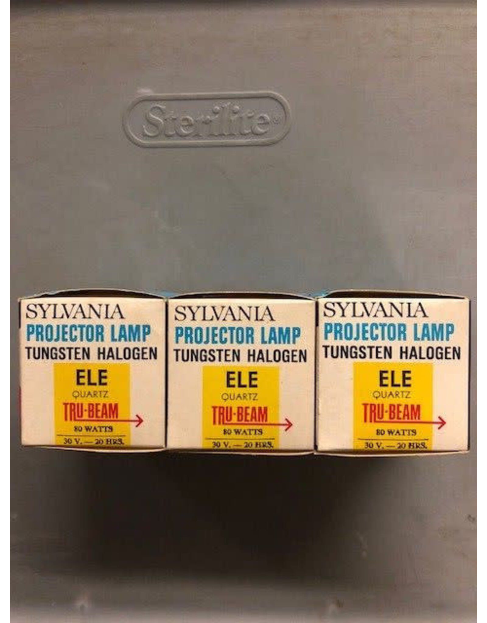 Sylvania ELE Projector Lamp Bulb Projection 30 Volt 80 Watt pack of 3