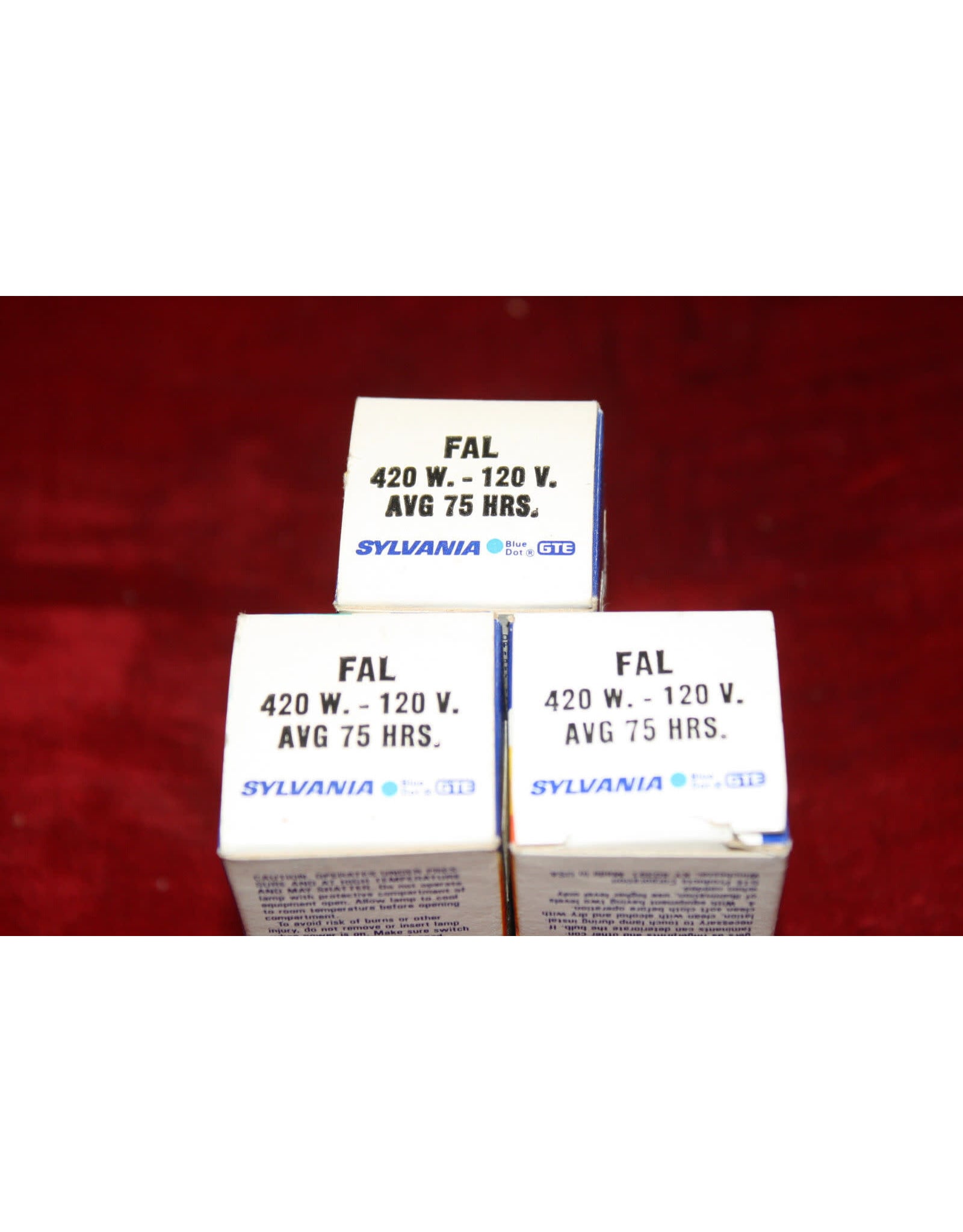 Sylvania FAL Projector Projection Lamp Bulb 120V 420W pack of 3