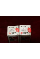 GE FDT 12V 100W Quartzline Projector Lamp Light Bulb PACK OF 2