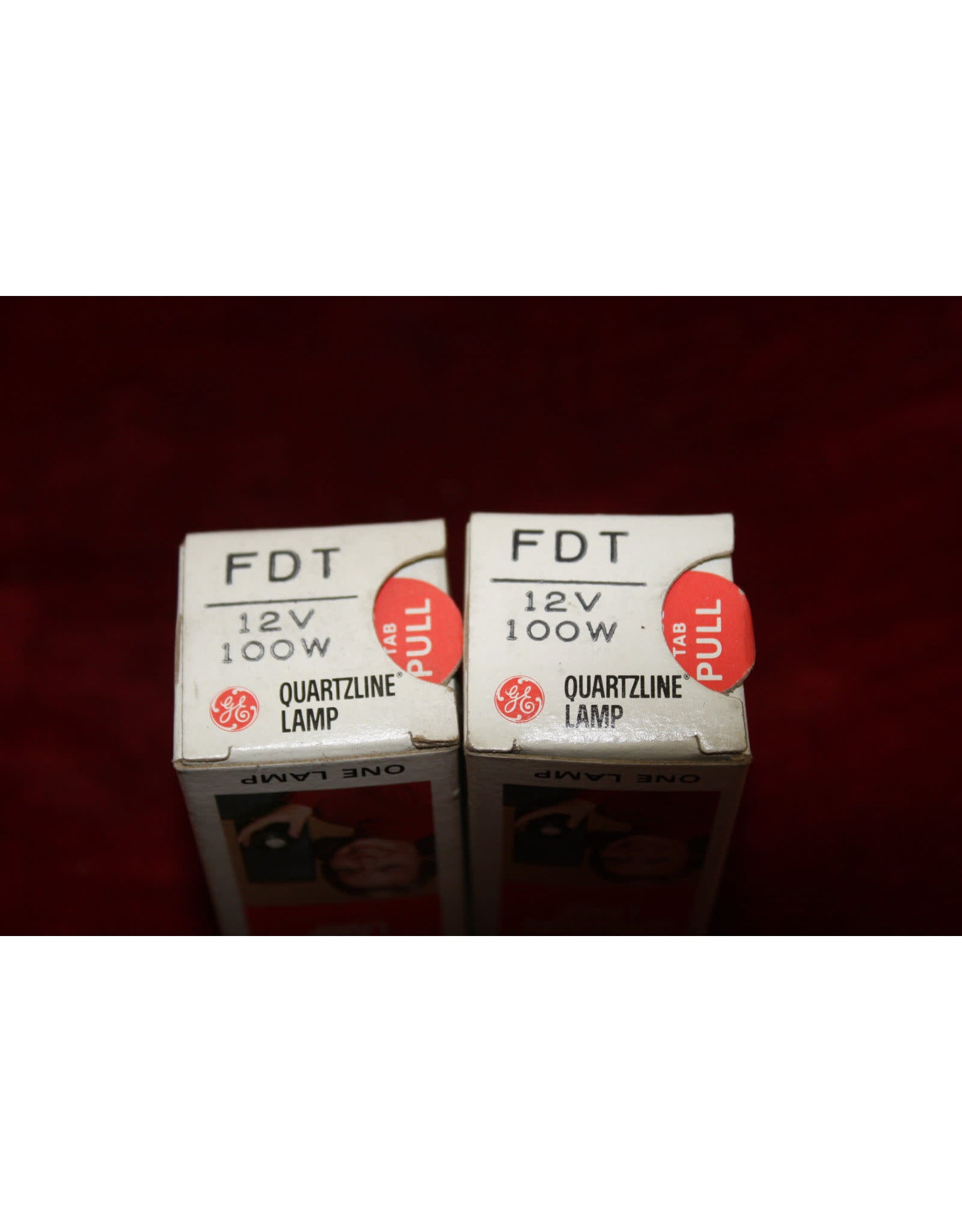 GE FDT 12V 100W Quartzline Projector Lamp Light Bulb PACK OF 2