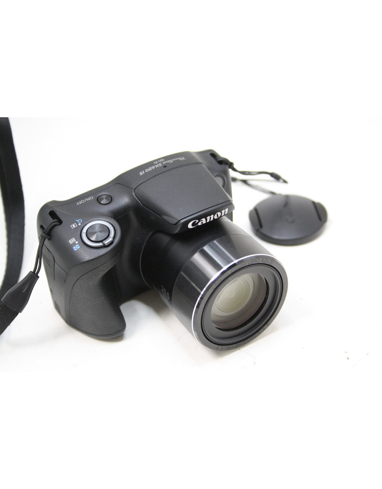 Canon PowerShot SX420 IS 20.0 MP Digital Camera - Black (Pre-owned)
