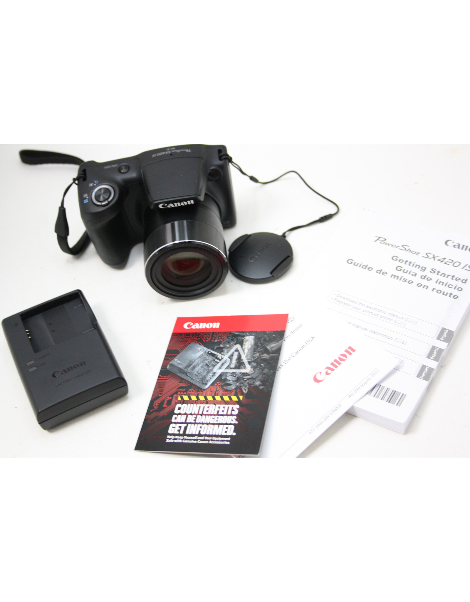 Canon PowerShot SX420 IS 20.0 MP Digital Camera - Black (Pre-owned)
