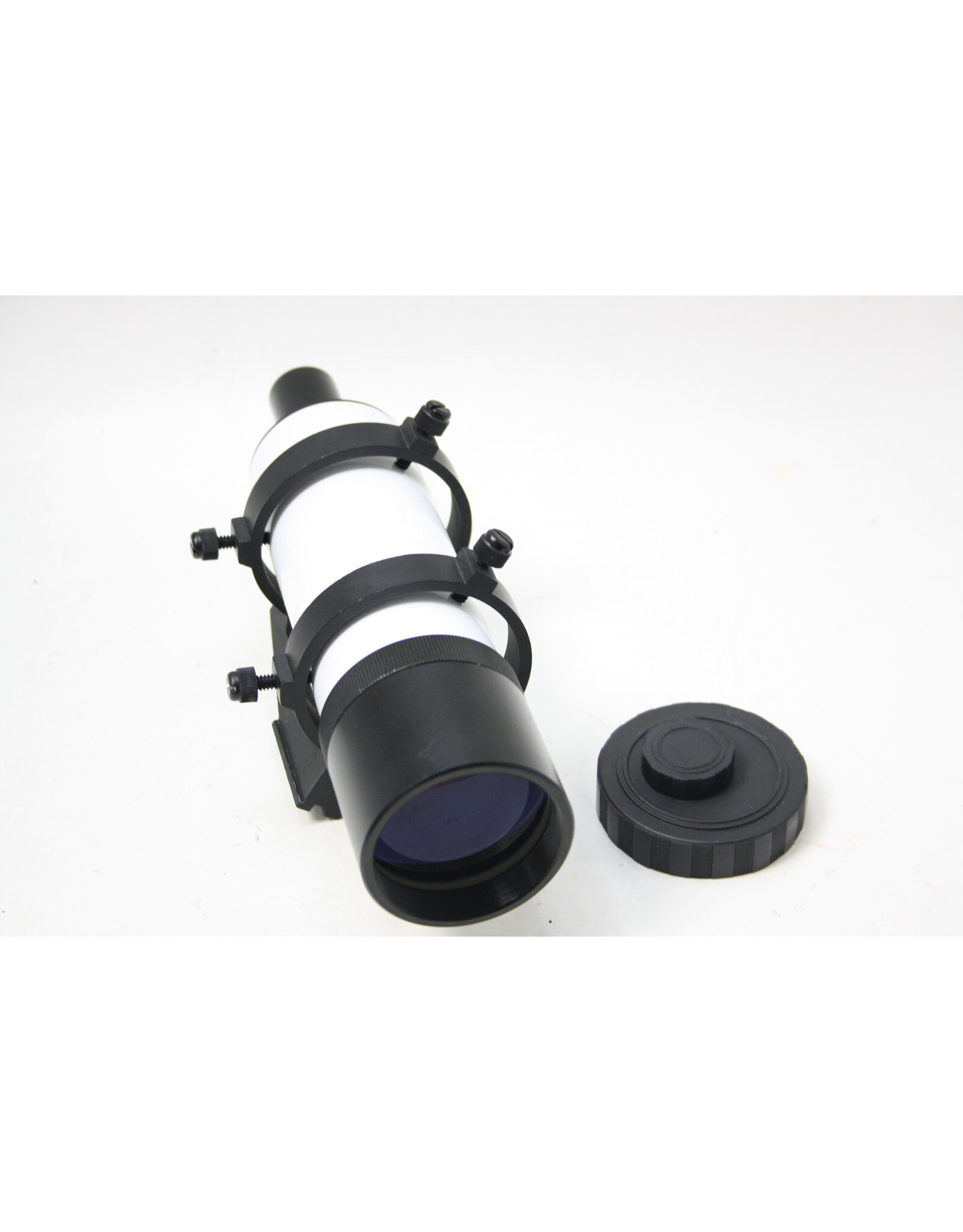 Unbranded 9x50 White Non-Illuminated Straight Through Finderscope with 6 point bracket and "T" Style Base (Pre-owned)
