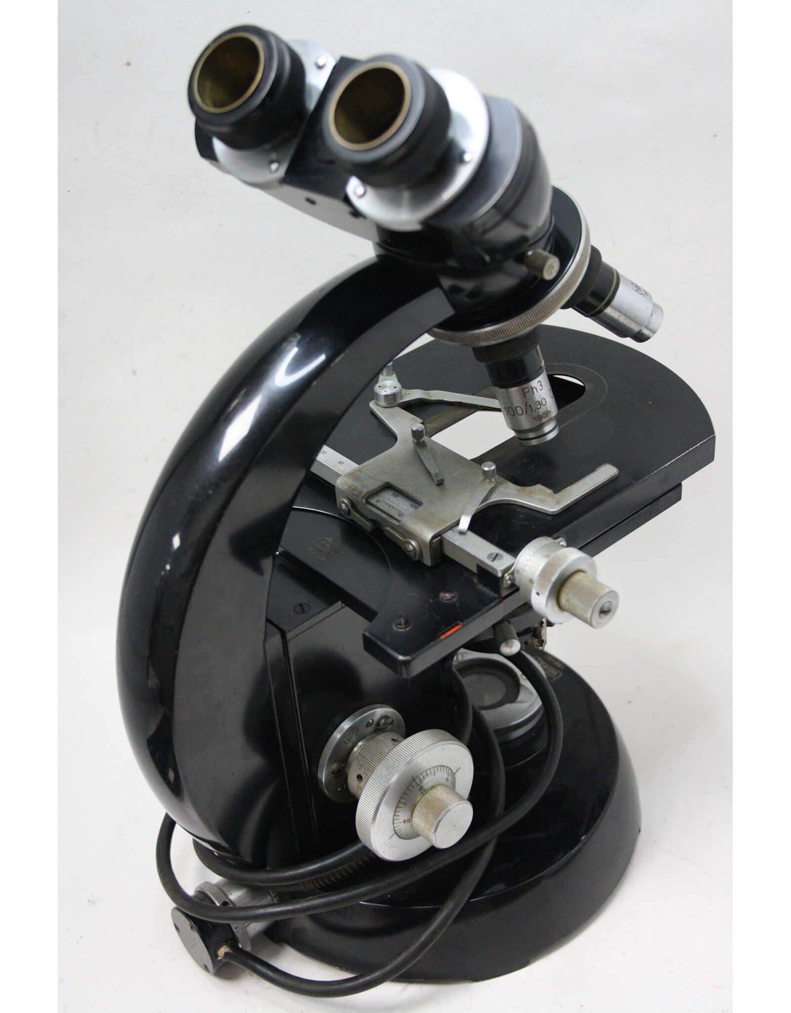 Carl Zeiss Carl Zeiss Winkel Microscope (NICOLAUS BUCHNER) with Zeiss Ikon Microscope Camera and eye pieces (Pre-owned)