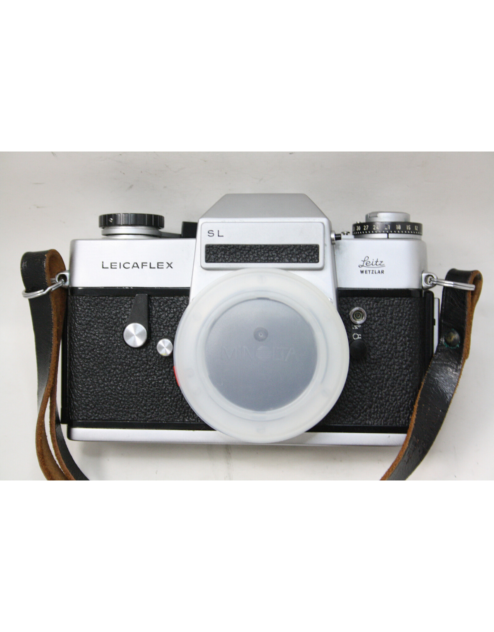 Leitz Leica Leicaflex SL Chrome SLR Film Camera Body with Original Leitz Carry Bag - PLEASE READ