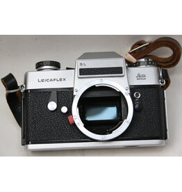 Leitz Leica Leicaflex SL Chrome SLR Film Camera Body with Original Leitz Carry Bag - PLEASE READ