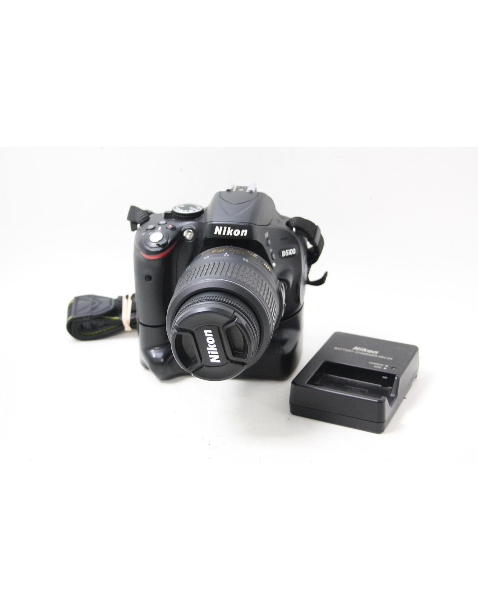 Nikon Nikon D5100 16.2 MP Digital Camera Black Body w/ AF-S DX 18-55mm VR Lens (Pre-owned)