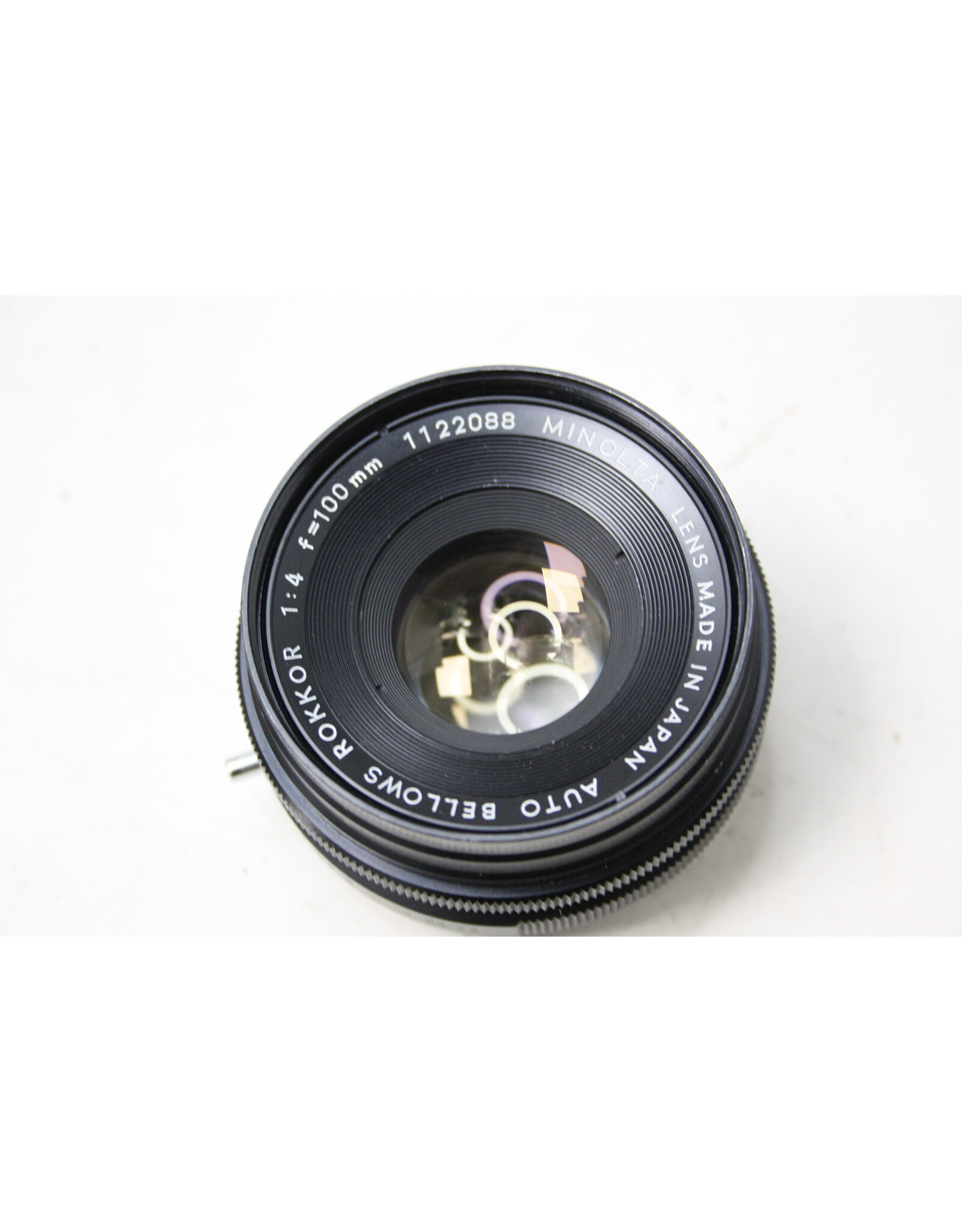 Konica Minolta Minolta Rokkor 100mm f:4 Auto Bellows  lens with caps (Pre-owned)