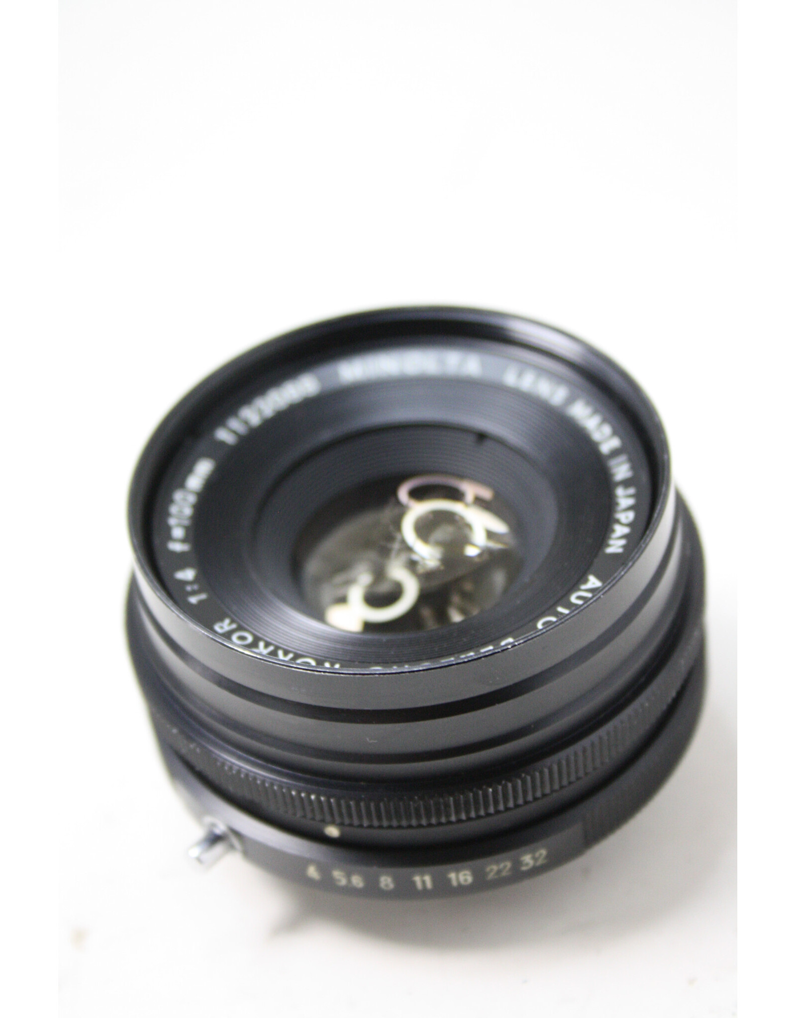Konica Minolta Minolta Rokkor 100mm f:4 Auto Bellows  lens with caps (Pre-owned)