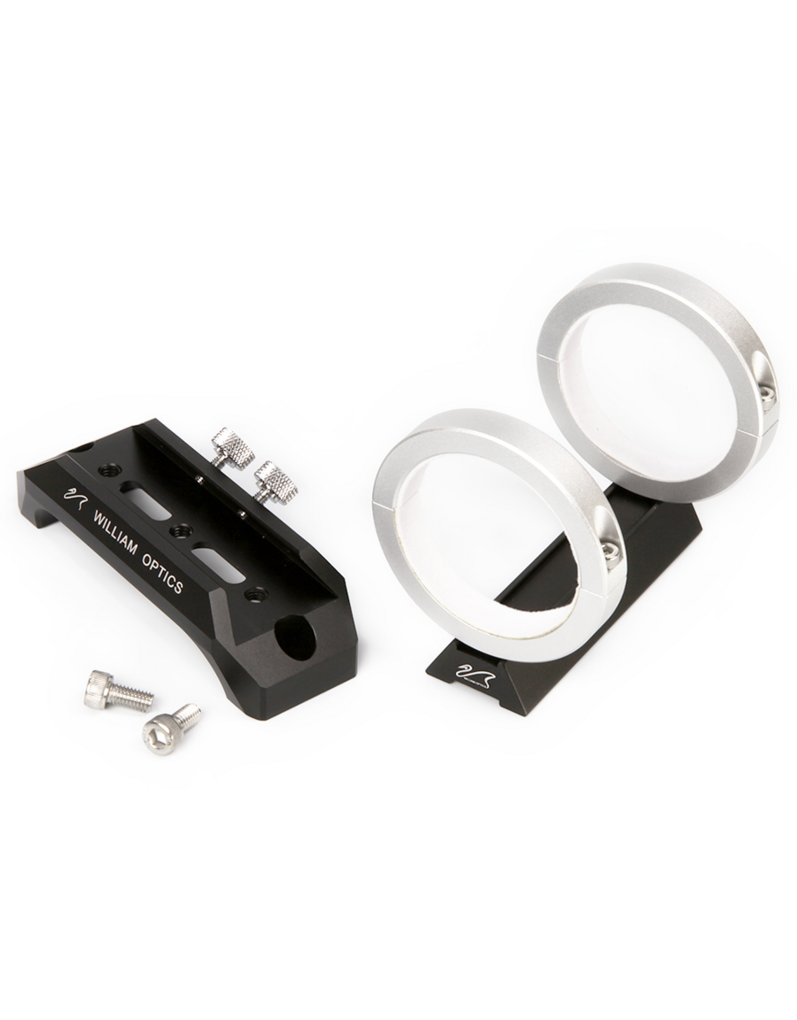 William Optics William Optics 120mm Saddle Handle & 50mm Silver Guiding Rings w/ Adjustment Screws - M-HC120BL-GR50SL