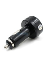 Arcturus Products Voltmeter for 12v Car Cigarette Lighter outlet with USB Power Socket Charger with Red LED