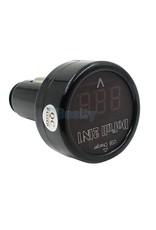 Arcturus Products Voltmeter for 12v Car Cigarette Lighter outlet with USB Power Socket Charger with Red LED