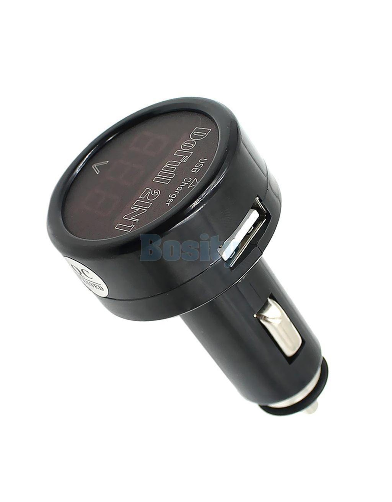 Arcturus Products Voltmeter for 12v Car Cigarette Lighter outlet with USB Power Socket Charger with Red LED