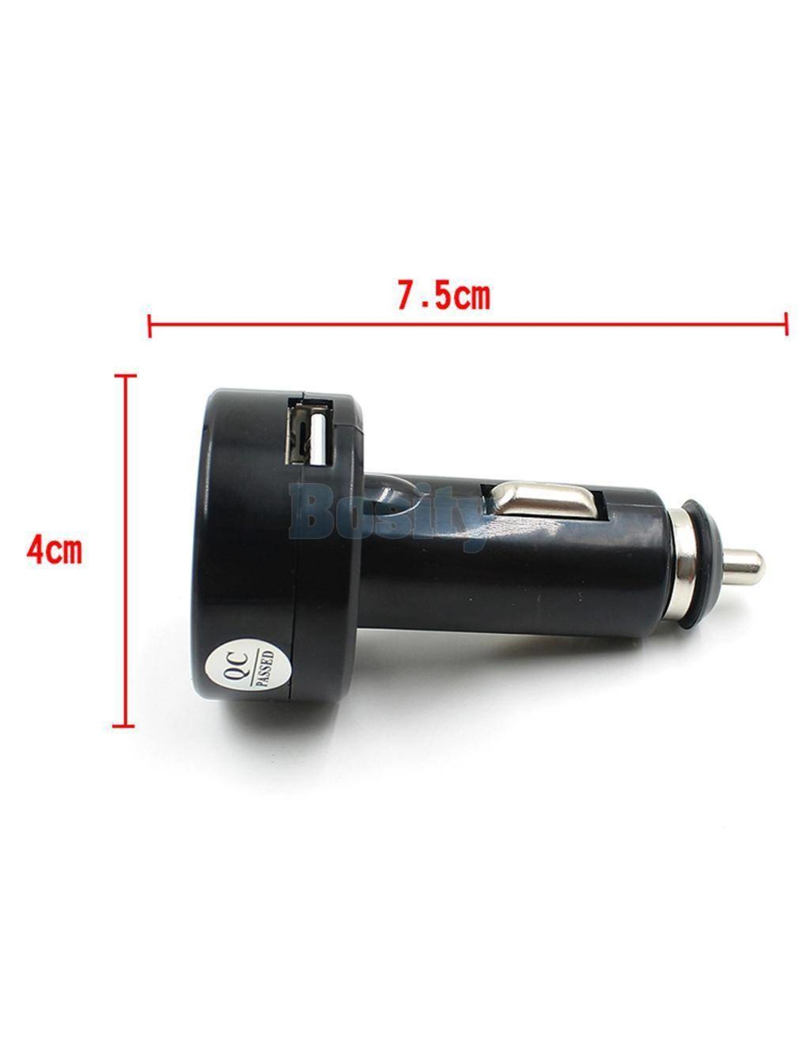 Arcturus Products Voltmeter for 12v Car Cigarette Lighter outlet with USB Power Socket Charger with Red LED