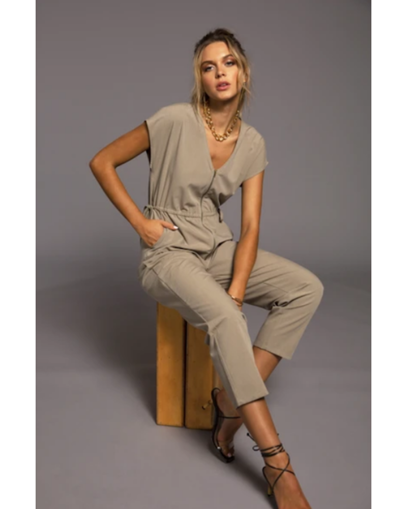 zip up front jumpsuit