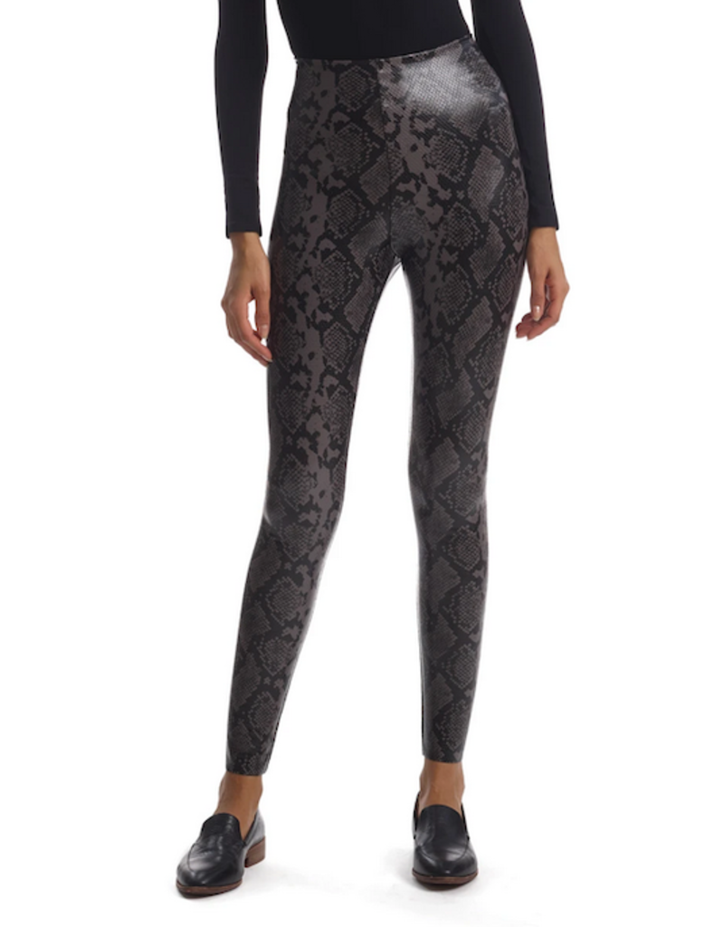 Faux Leather Animal Legging - Vincent