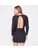 Monrow Supersoft Open Back Shirred Dress