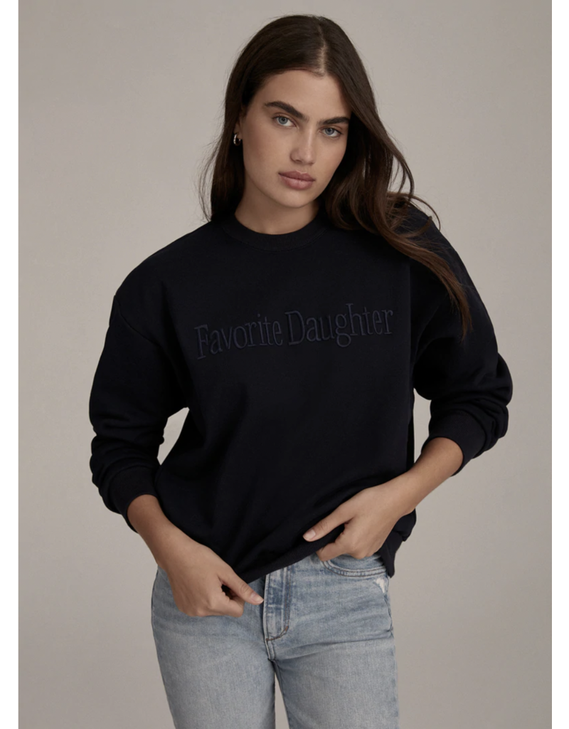 Favorite Daughter Signature Embroidered Sweatshirt