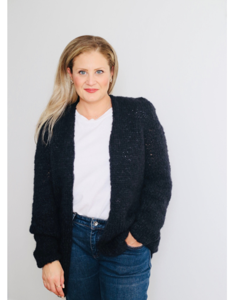 Classic Short Mohair Cardigan - Vincent