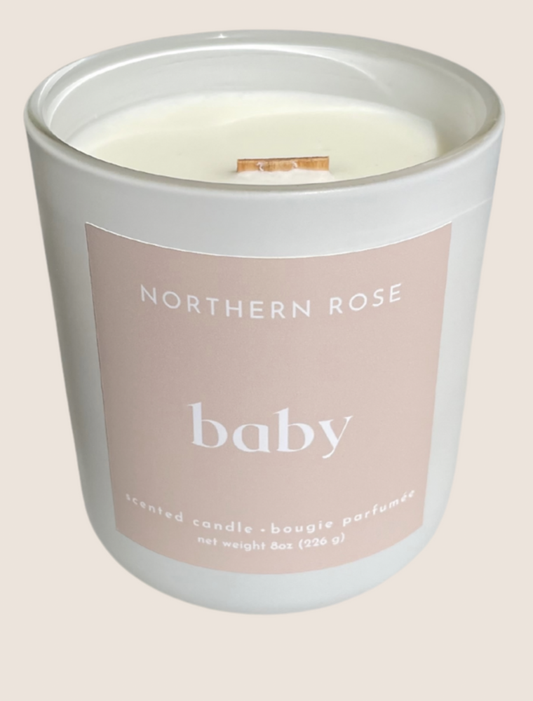 Northern Rose Baby Candle