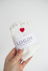 LimLim Heart Frill Socks