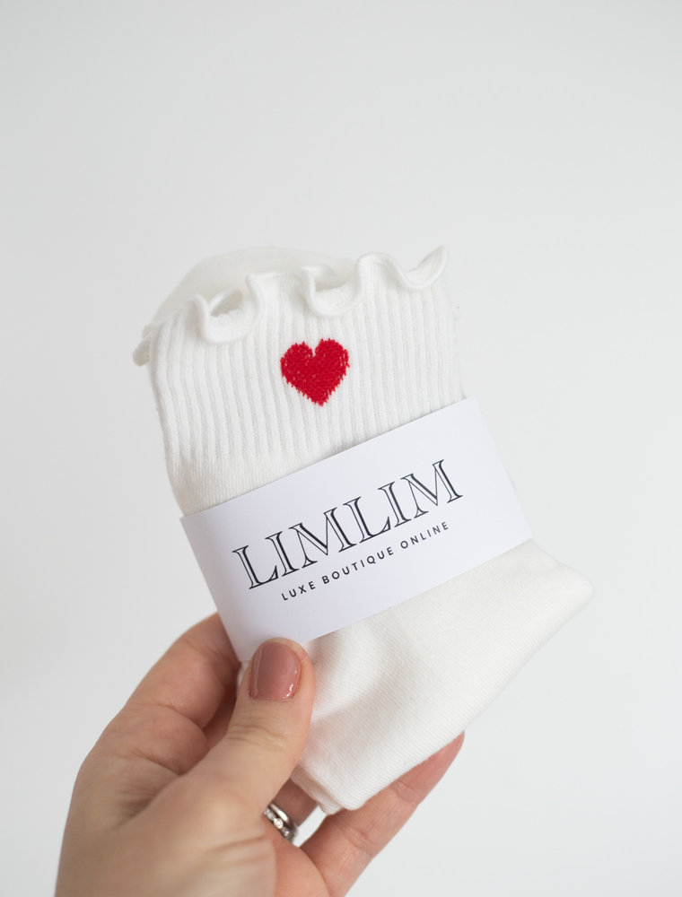 LimLim Heart Frill Socks